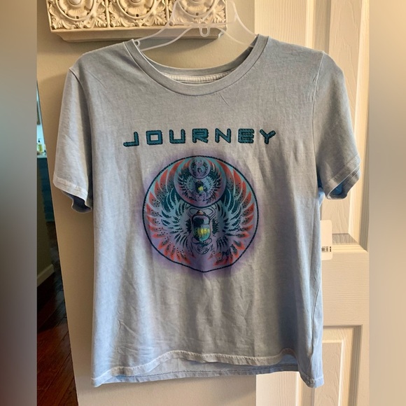 Lucky Brand Blue Short Sleeve Journey Graphic Tee NWT Size Medium - Picture 1 of 7